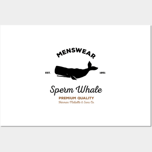 Sperm Whale menswear Posters and Art